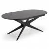 HALMAR Jedálenský stôl rozkladací SANDRO, čierna