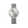 Hodinky Bering 18434-010 Dámske Ušľachtilá oceľ analógové batéria (Quartz) strieborná strieborná bez funkcií 3 atmospheres zafírové milánsky ťah 34 mm
