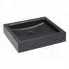 Sanela - Nerezové umývadlo na dosku, povrch čierny matný