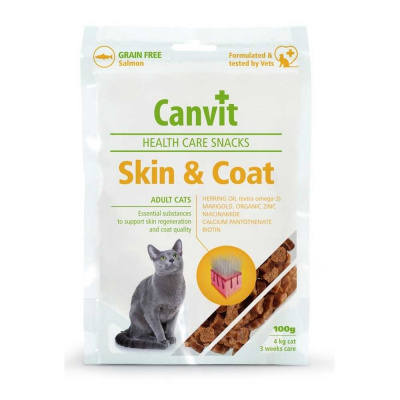 Canvit SNACKS Cat Skin & Coat 100 g