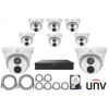 8MPx IP kamerový set UNIVIEW 8+1 (turret)
