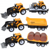 Engineering Truck: 3-dielny set Traktor s prívesmi 28cm