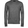 TEE JAYS TJ6000 / Pánsky sveter - grey melange XXL