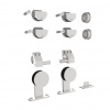 Umakov Kovanie pre posuvné drevené dvere - tyč INOX WS/P9101/S-set