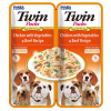 Churu Twin Packs kura zelenina a hovädzie vo vývare 2 x 40 g
