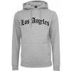 Los Angeles Wording Hoody - heather grey S