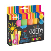 JUNIOR Neon 18005 chodníkové kriedy farebné, okrúhle, mix neónových farieb (6ks)