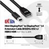 Club3D Mini DisplayPort kábel 1.4 na DisplayPort 8K 60Hz DSC 1.2 HBR3 HDR obojsmerný (M/F), 1m CAC-1121