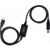 PremiumCord ku2rep10ab USB 2.0 repeater a propojovací A/M-B/M, 10m