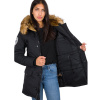 Alpha Industries Polar Jacket Wmn dámska zimná bunda black Farba: čierna, Veľkosti dámske: XS