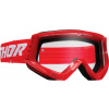 MX okuliare THOR Combat Racer red white