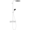 Hansgrohe Pulsify S, Showerpipe 260 1jet s termostatom ShowerTablet Select 400, biela matná, HAN-24220700