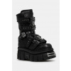 Kožené členkové topánky New Rock CRUST NEGRO, TOWER NEGRO E14 ACERO M.MET422.S1 čierna EUR 40