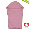 Zimní zavinovačka do autosedačky Dětský svět fleece/bavlna, sv.růžová (Zimní rychlozavinovačka do autosedačky, fleece/bavlna, sv.růžová, Dětský svět)