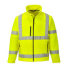 PORTWEST HI-VIS CLASSIC S424 / Reflexná softshelová bunda (3L) - HV žltá M