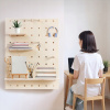 Drevená tabuľa organizér pegboard 60x80 cm