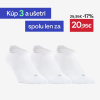 DECATHLON Športové ponožky RS 500 nízke 3 páry biele 39-42