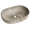 Sapho CALEO keramické umývadlo na dosku 60x42cm, breccia marmor SPH CA590BM