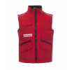 PAYPER MIG 2.0 001011-0051 / Celozapínacia zateplená vesta - red/black XL