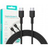 Kábel Aukey USB typ C - USB typ C 0,9 m čierny