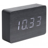 Designový LED budík - hodiny 5653BK Karlsson 15cm
