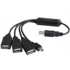 PremiumCord USB2.0 HUB 4-portový Black cable ku2hub4wk