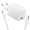 Nabíjačka do siete Spigen Ee451Eu Essential 1-Port Network Charger 45W + Type-C Cable White