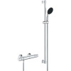 GROHE Precision Start nástenný sprchový termostat, ručná sprcha 1jet EcoJoy priemer 110 mm, 92 cm sprchová tyč, jazdec a sprchová hadica 175 cm, chróm, 34854001