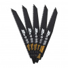 DeWALT DT2307L - Bimetalové pílové listy Extreme® na drevo s klincami, 228mm, rýchle a hrubé rezy, pre chvost. píly, 5ks