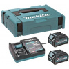 MAKITA 191J81-6 sada Li-ion XGT 40V 2ks BL4025 + 1ks DC40RA + 1ks Makpac