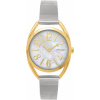 MINET Strieborné a zlaté dámske hodinky ICON GOLD PEARL MESH