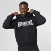 Lonsdale 2 Stripe Zip Hoodie Black/White 5XL