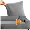 Ruhhy 26037 Elastický poťah na rohovú pohovku 145-185 cm, vankúš 45 x 45 cm, tmavosivý