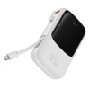 Baseus power banka Qpow Pro (PPQD020102) – Lightning, 2× USB-C, USB-A, 10 000 mAh, 22,5 W, USB-C kábel 3 A (30 cm), biela KF2332553