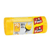 Fino Vrecia zaväzovacie FINO Color 20 ℓ, 7 mic., 44 x 50 cm, žlté (30 ks)