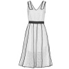 Karl Lagerfeld Krátke šaty KL EMBROIDERED LACE DRESS Biela