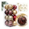 Sada vianočných gúľ v zlato-červenej farbe - 16 ks, BSN58