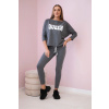Dámska sada Queen - mikina + tepláky Farba: Šedá - tmavo, Veľkosť: UNI