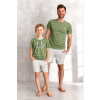 Chlapčenské pyžamo šortky - Mr. Man 116 Zelená / šedá
