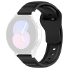 Techsuit - Watchband 20mm (W050) remienok pre Samsung Galaxy Watch 4/5/Active 2, Huawei Watch GT 3 (42 mm)/GT 3 Pro (43 mm) – čierny KF2317642