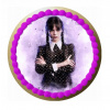 CUKROVÁ TLAČ jedlý obrázok na tortu Cukrová hmota WEDNESDAY ADDAMS + TEXT #10