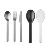 MEPAL Ellipse Nordic Black 3 ks - súprava príborov pre 1 osobu z nerezovej ocele v púzdre