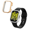 kwmobile Glitter Frame Protector kompatibilní s Xiaomi Redmi Watch 5 Lite Frame Protector (Sada 2) - stříbrná / růžové zlato