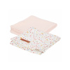 Little Dutch Plienky 70x70cm Kvety a motýle / Pure Soft Pink 2ks