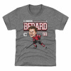 Chicago Blackhawks Detské - Connor Bedard Cartoon Gray NHL Tričko 10-12 rokov