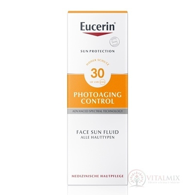 Eucerin SUN PHOTOAGING CONTROL SPF 30 na tvár emulzia na opaľovanie 50 ml