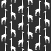 ESTAhome Tapeta Giraffes black and white