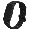 Čierny opasok pre xiaomi mi band 3 4 5 6, duo gumová páska, silná, silná