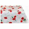 Obrus červené divé maky 90x90 cm Made in Italy Červená 90x90 cm