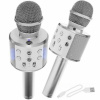 Karaoke bluetooth mikrofón WSTER WS-858 - strieborný